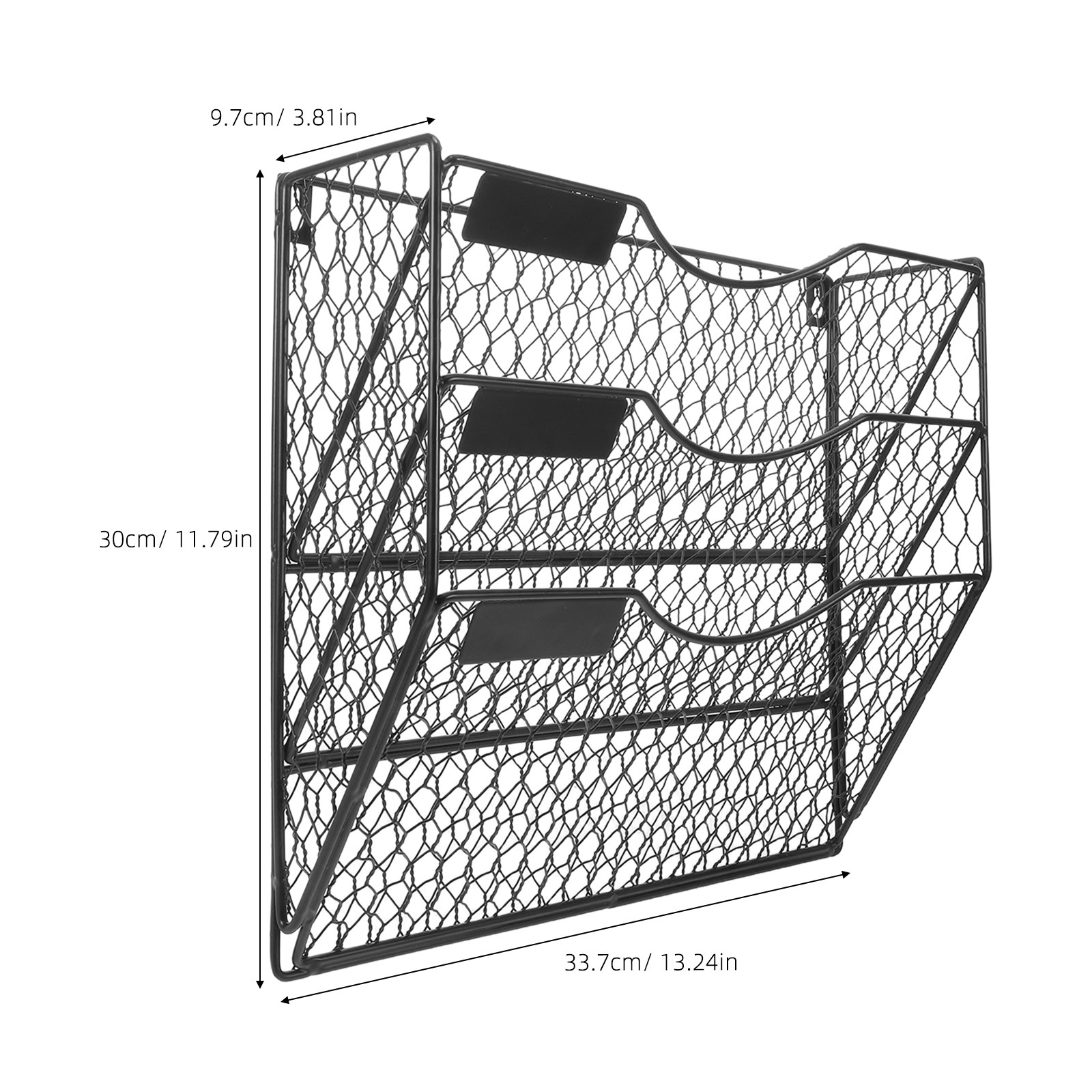 3 Tier Wall File Holder Mesh M - Magazine Holder Rack recension och pris