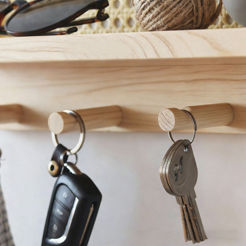 AT05-Woven Key Hook And Magazi - Magazine Holder Rack recension och pris