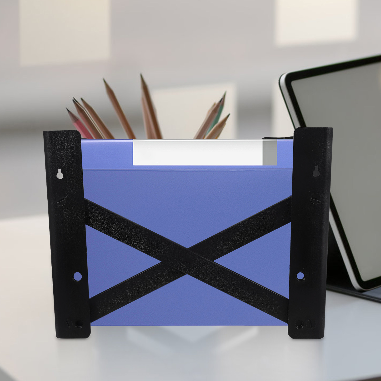 Plastic Desktop File Organizer - Magazine Holder Rack recension och pris
